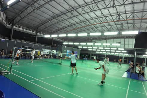 Badminton competition photograph